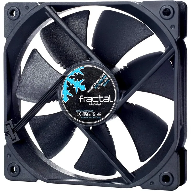 Fractal Design Dynamic X2 GP-12 PWM Case per computer Ventilatore 12 cm Nero 1 pz - immagine 1
