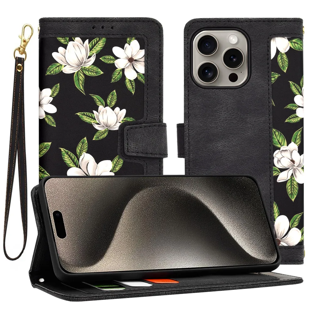 Custodia per Apple iPhone 15 Pro Max, Techsuit, FlipCraft, Nera - immagine 1
