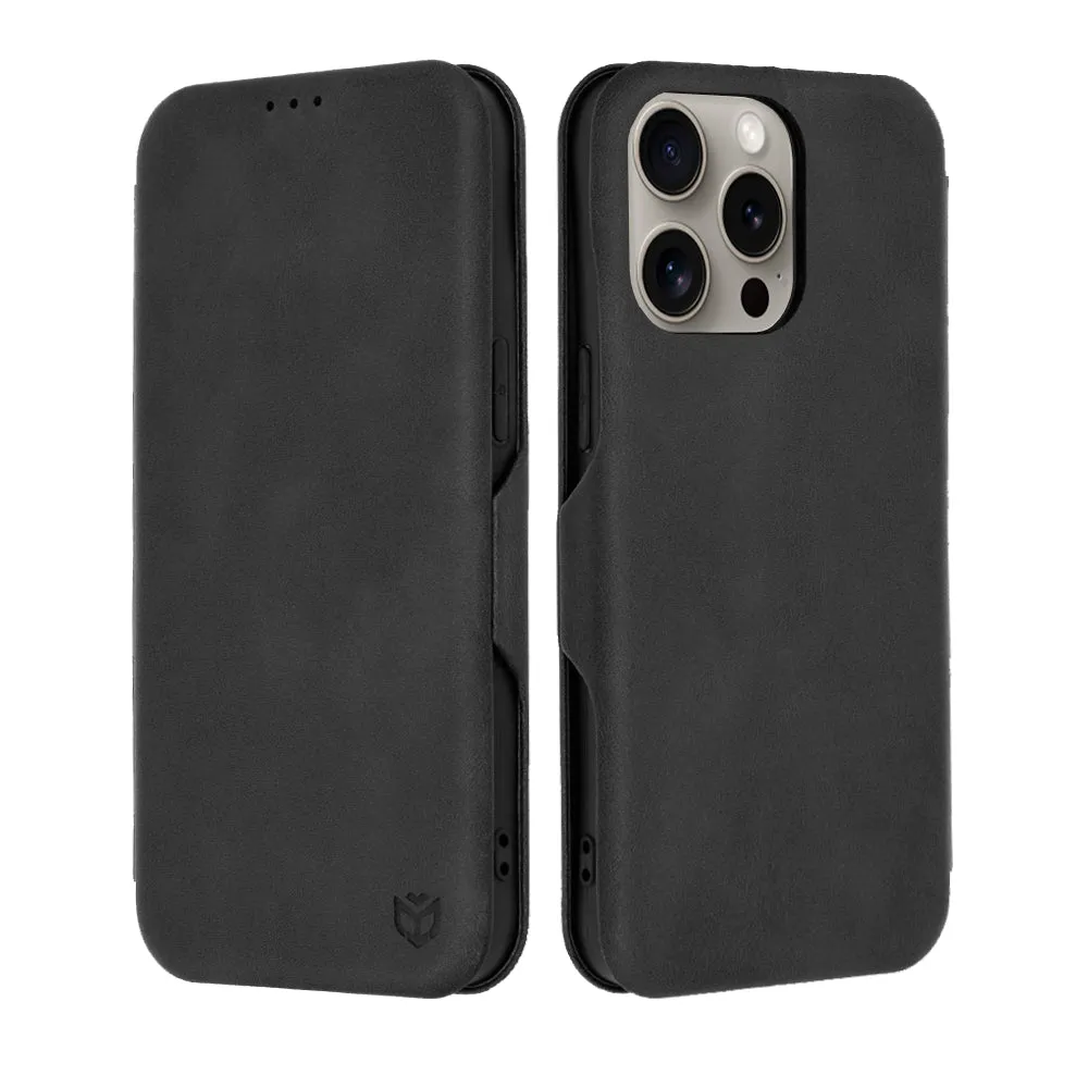 Custodia per Apple iPhone 15 Pro Max, Techsuit, Safe Wallet Plus, Nera - immagine 1