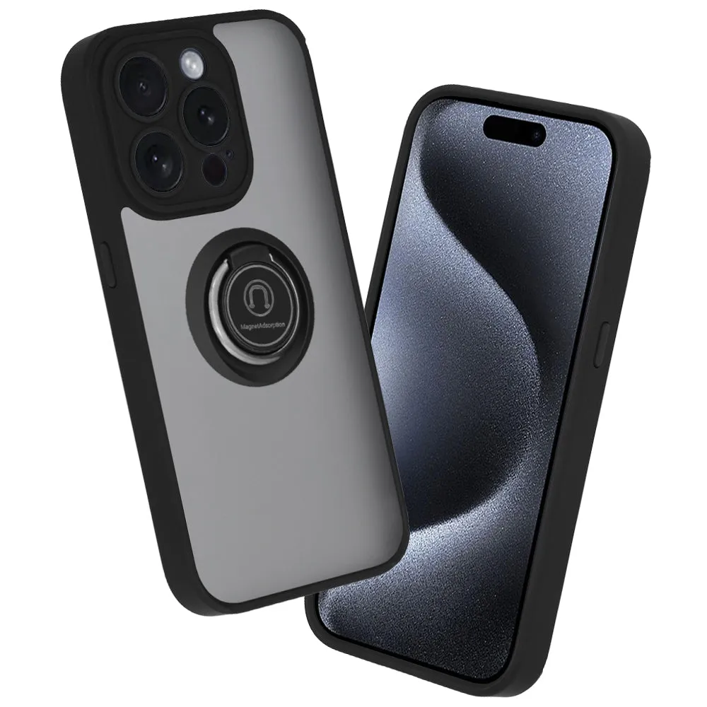 Custodia per Apple iPhone 15 Pro, Techsuit, Glinth, Nera - immagine 1