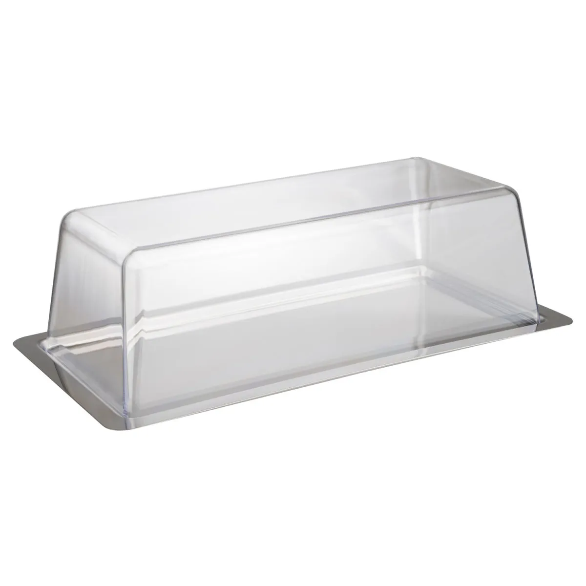APS Vassoio con coperchio; 33x17x10 cm (LxLxH); argento; rettangolare - immagine 1