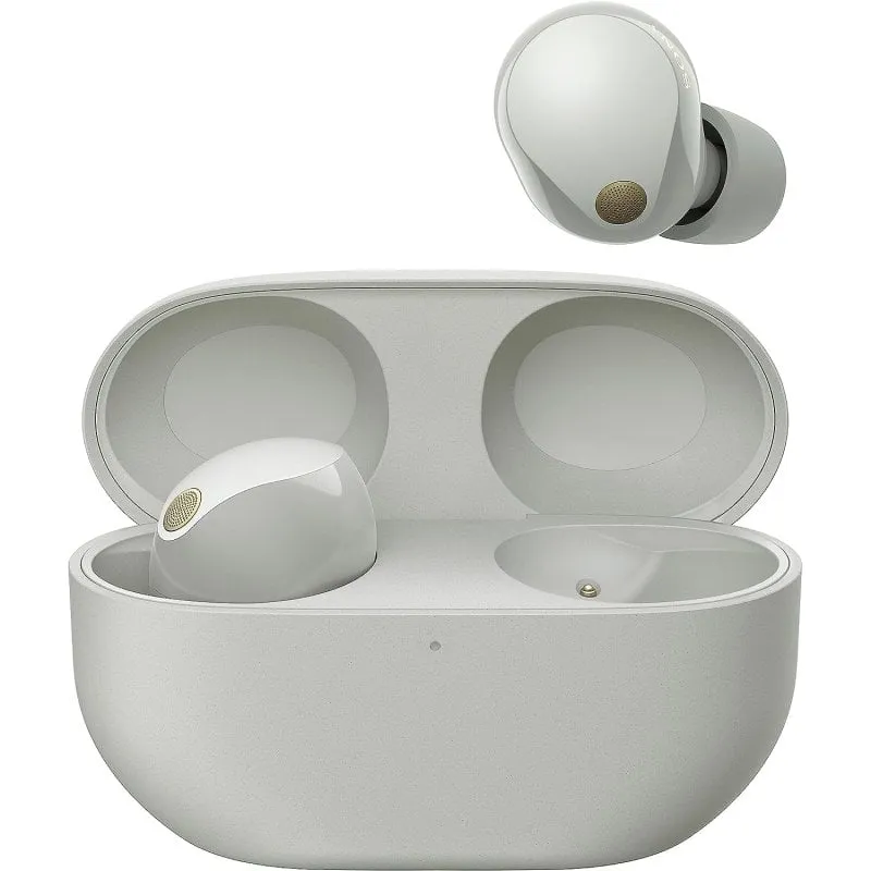 Sony WF-1000XM5 Cuffie Wireless con Noise Cancelling - Durata della batteria fino a 24 ore - Argento - immagine 1