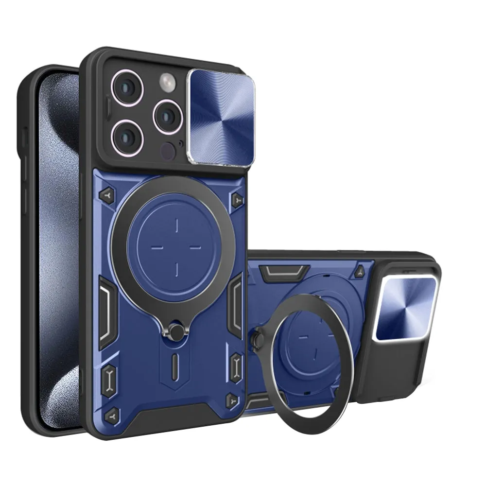 Custodia per Apple iPhone 15 Pro, Techsuit, CamGuard Pro, Blu - immagine 1