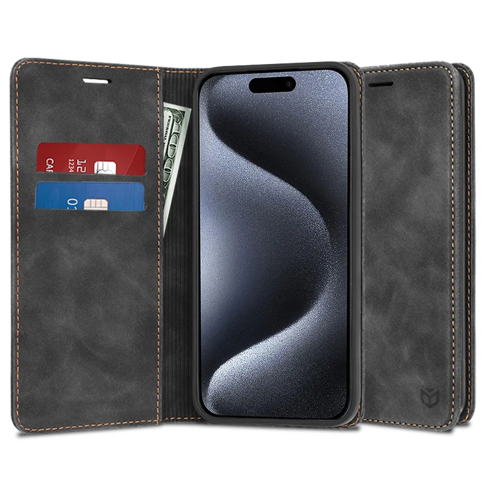 Custodia per Apple iPhone 15 Pro, Techsuit, Confy, Nera - immagine 1