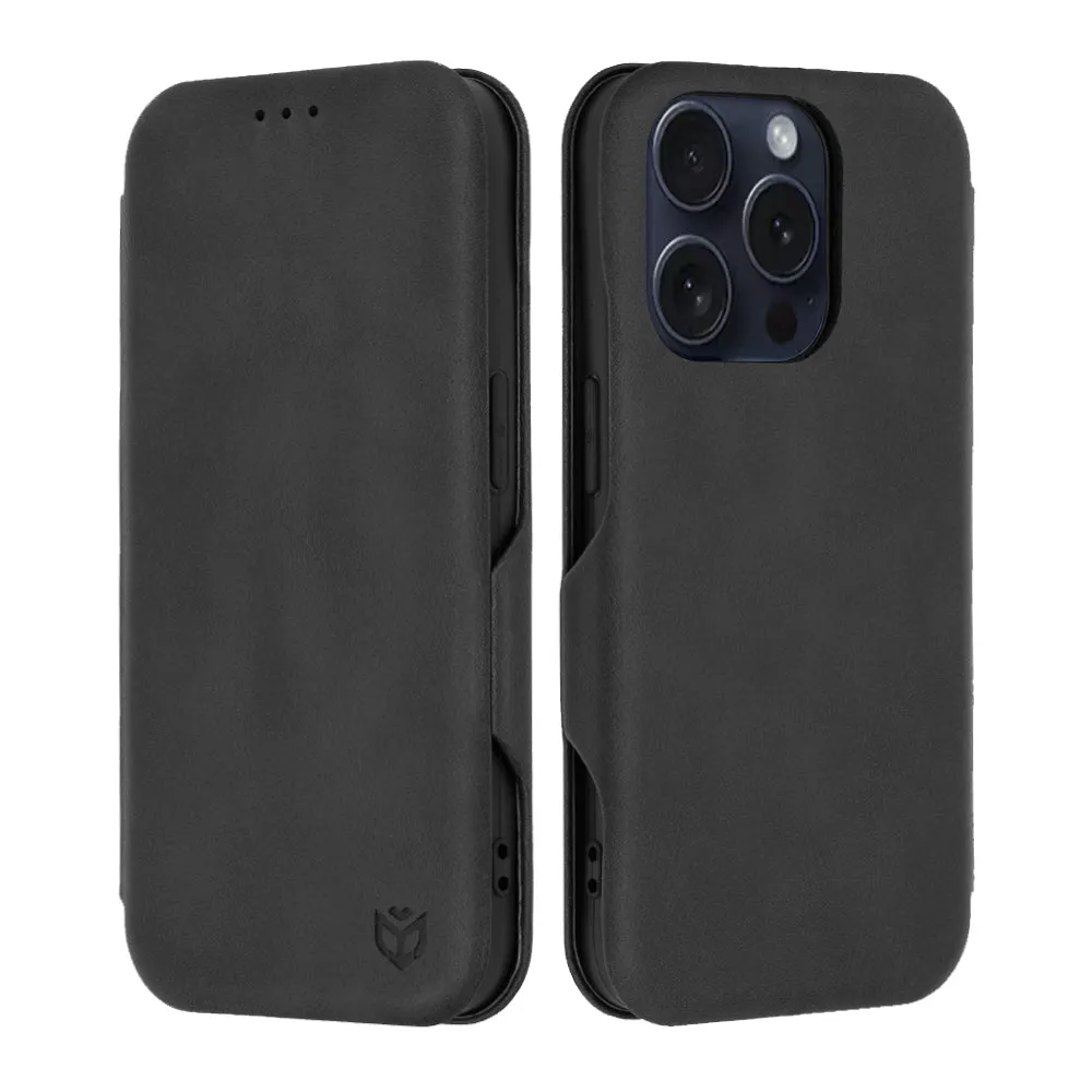 Custodia per Apple iPhone 15 Pro, Techsuit, Safe Wallet Plus, Nera - immagine 1