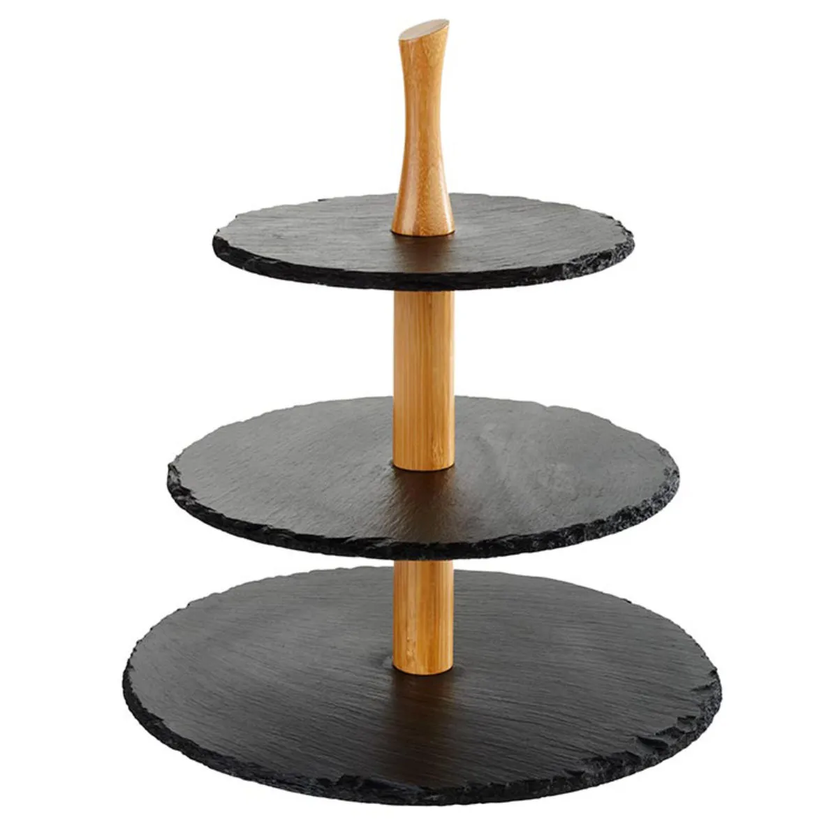 APS Etagere 3 piani; 30x34 cm (ØxH); nero; rotonda - immagine 1
