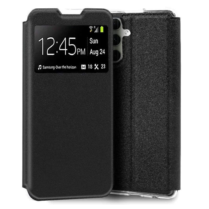 Custodia Flip Cover nera fantastica per Samsung A546 Galaxy A54 5G - immagine 1