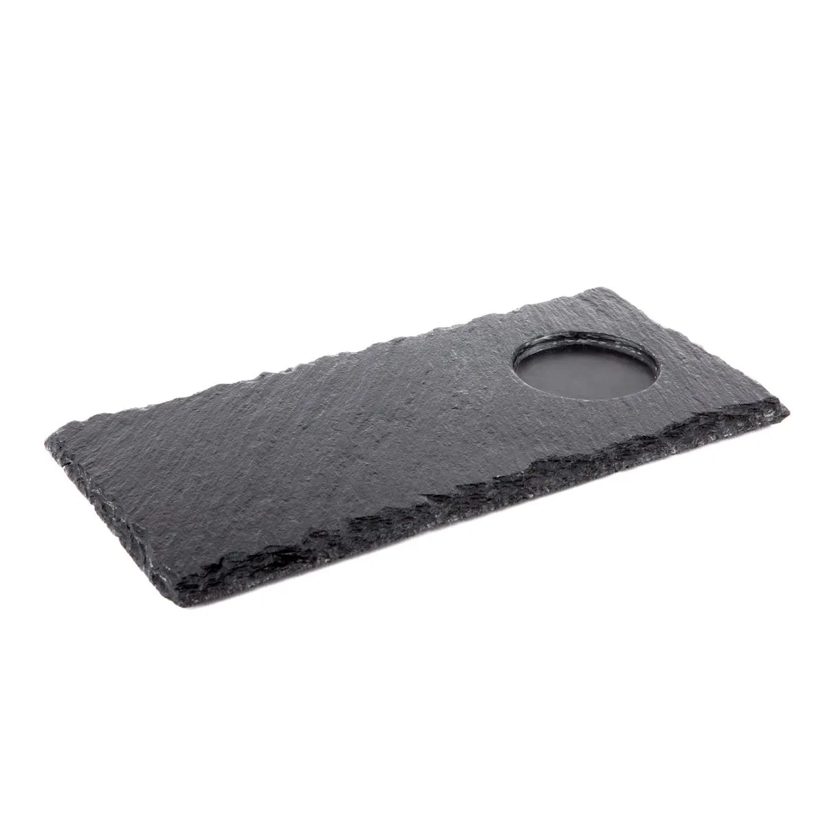 APS Piatto in ardesia; 25x12x0.7 cm (LxLxH); nero; rettangolare - immagine 1