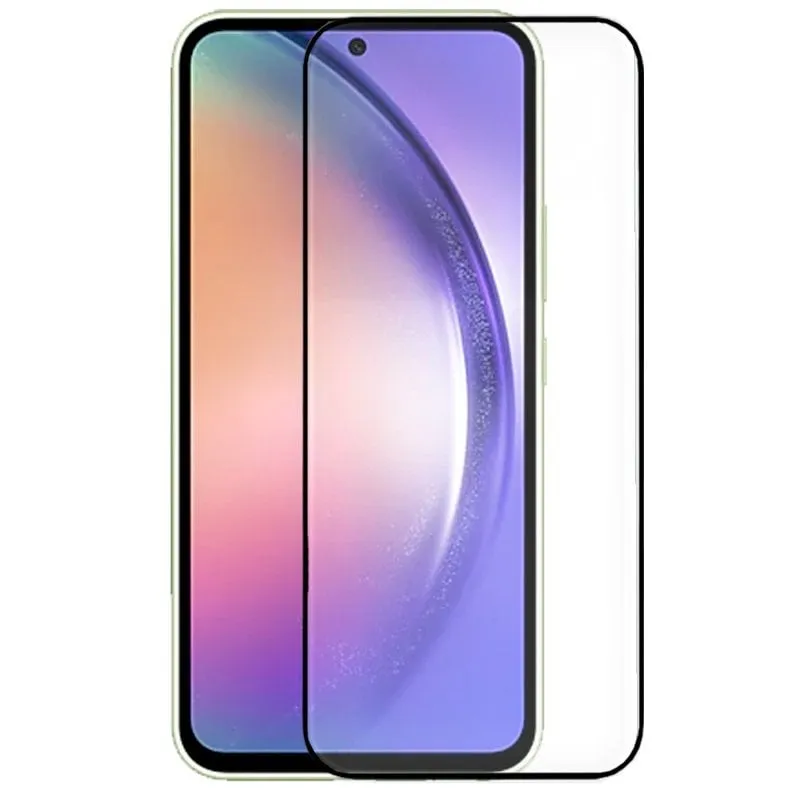 Fantastica protezione per schermo in vetro temperato nero 3D completo per Samsung A546 Galaxy A54 5G - immagine 1