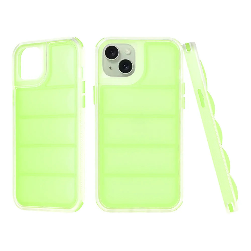 Custodia per Apple iPhone 15 Plus, Techsuit, Wave Shield, Verde - immagine 1