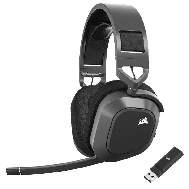 Corsair HS80 Max Wireless Cuffie da gioco wireless premium Carbonio - immagine 1