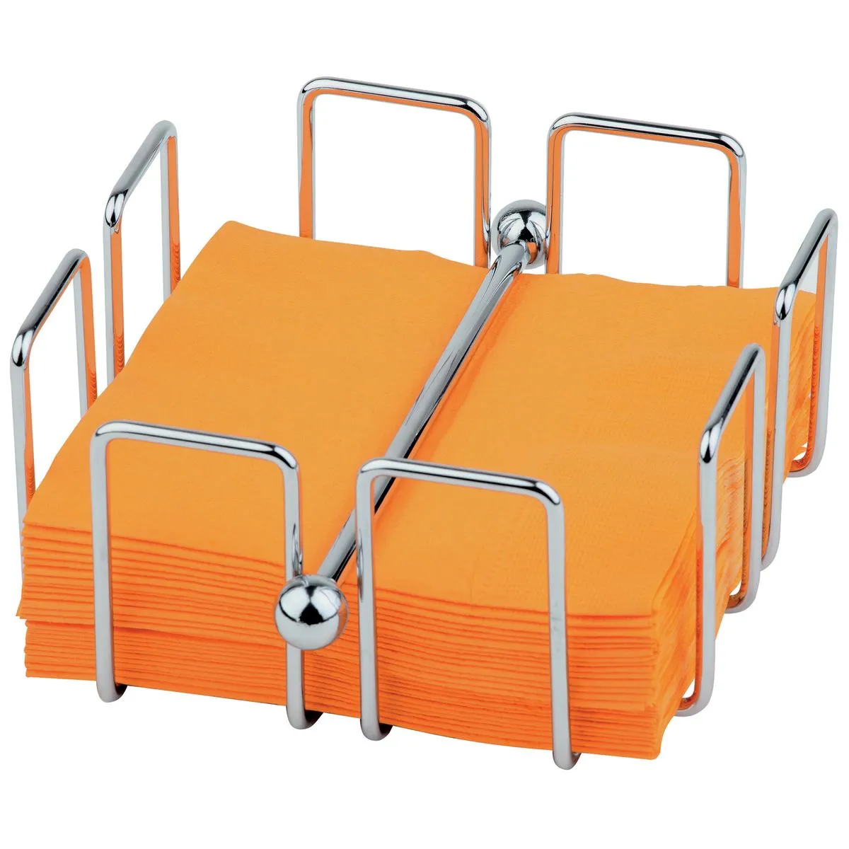 APS Portatovaglioli BAR; 16x14x6.5 cm (LxLxH); argento; rettangolare - immagine 1