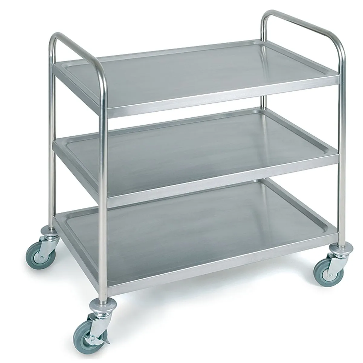 APS Carrello di servizio/trasporto 3 ripiani; 91x51x93 cm (LxPxH); argento - immagine 1