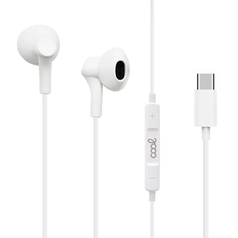 Fantastici auricolari stereo digitali con Micro USB-C bianchi - immagine 1