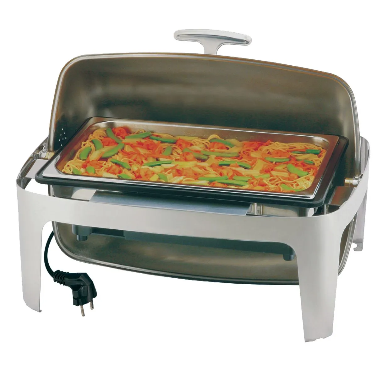 APS Chafing Dish Elektro, 1/1 GN; GN 1/1, 11000 ml, 67x52.8x43.3 cm (LxPxH); argento; rettangolare - immagine 1