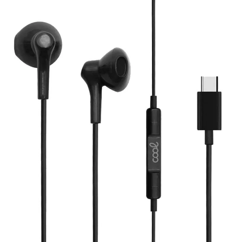 Fantastici auricolari stereo digitali con Micro USB-C neri - immagine 1