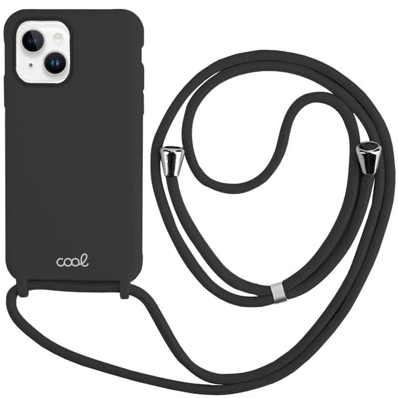 Fantastica custodia nera con cavo liscio per iPhone 14 Plus - immagine 1