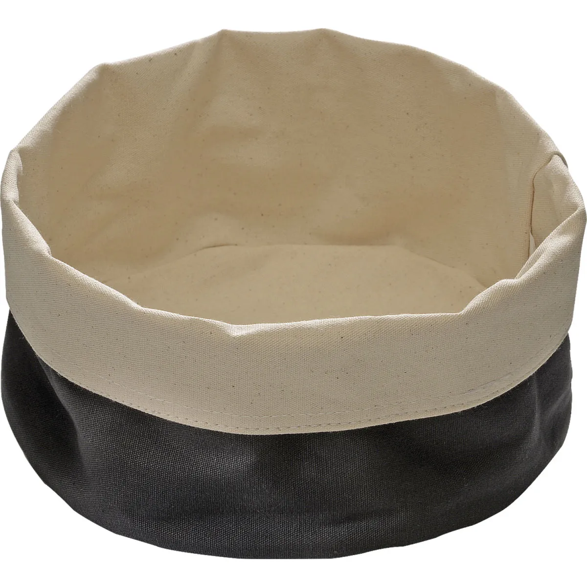 APS Cestino pane in stoffa; 17x8 cm (ØxH); nero; rotonda - immagine 1