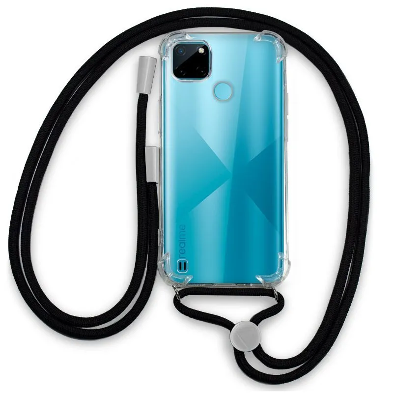 Fantastica custodia con cavo nero per Realme C21Y / C25Y - immagine 1
