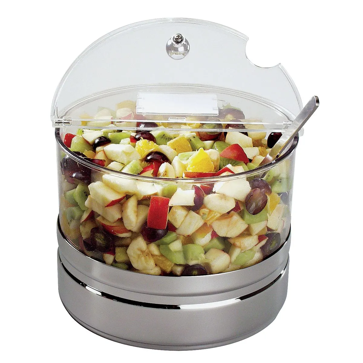 APS Ciotola per buffet refrigerante Top Fresh Maxi; 4000 ml, 22x18 cm (ØxH); argento/trasparente; rotonda - immagine 1