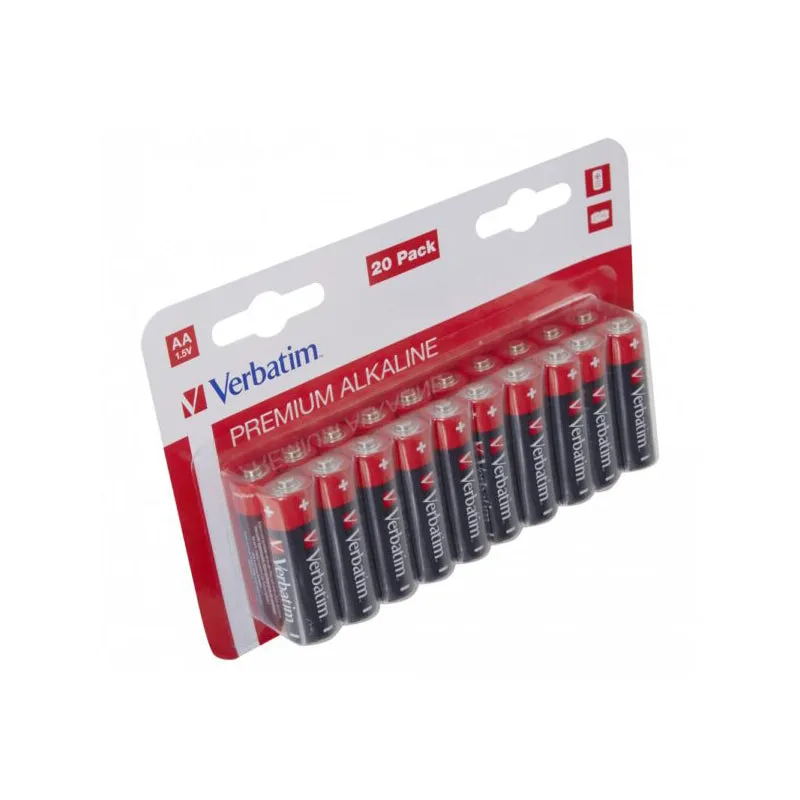 Batteria Verbatim Premium, AA / LR6, Set 20 pezzi 49877 - immagine 1