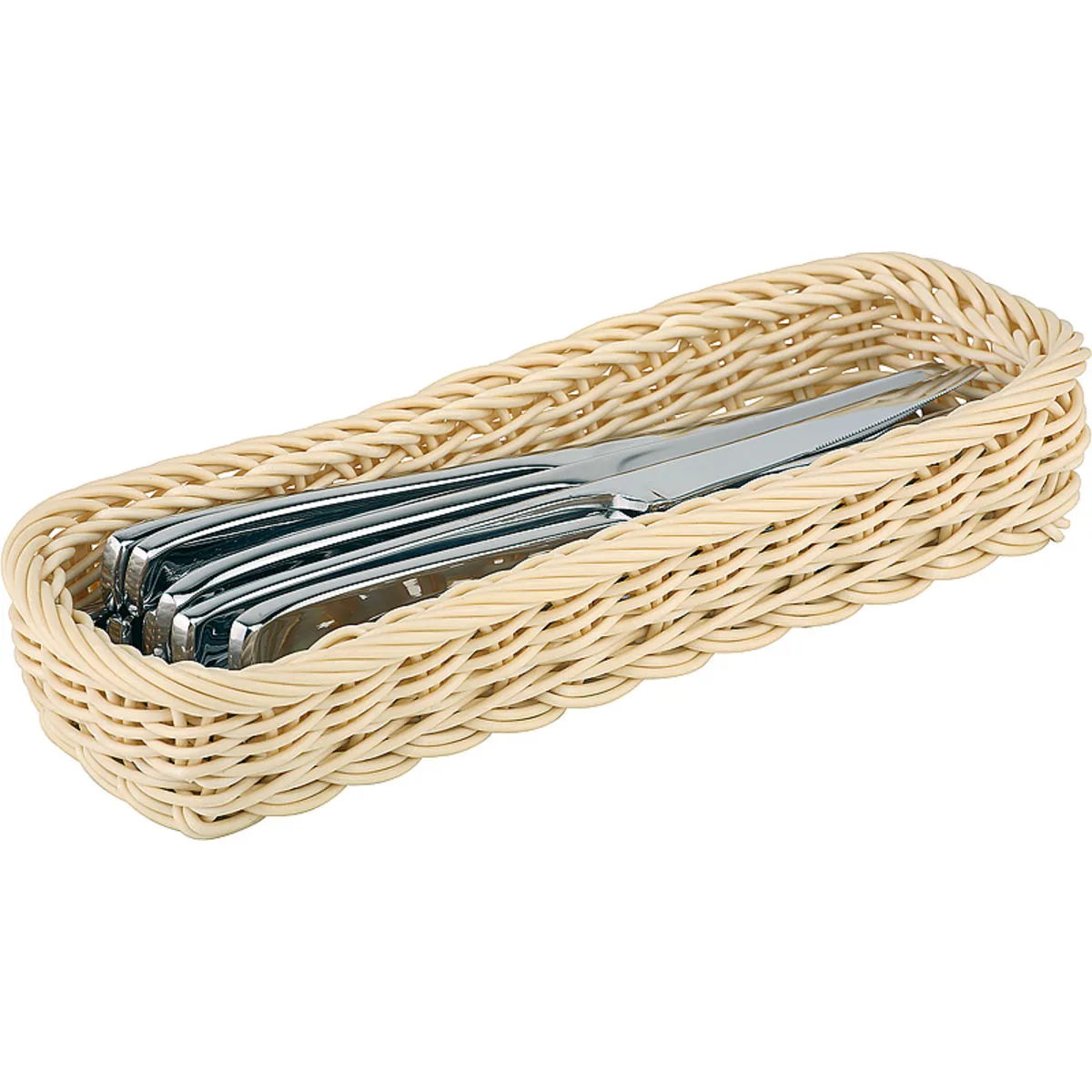 APS Cestino per posate; 27x10x5 cm (LxLxH); beige - immagine 1