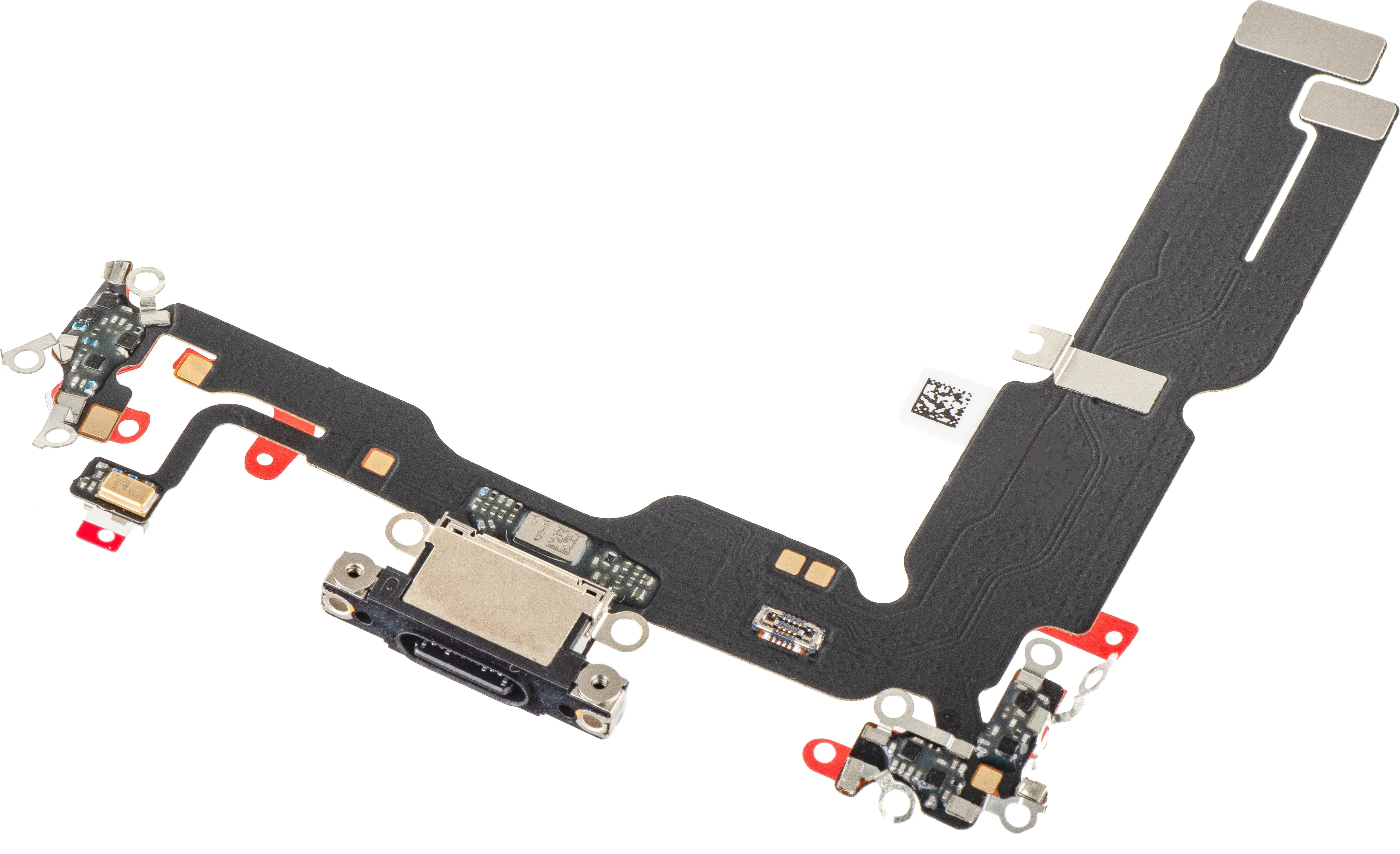 Nastro con Connettore di Ricarica - Microfono Apple iPhone 15 Plus, Nero - immagine 1