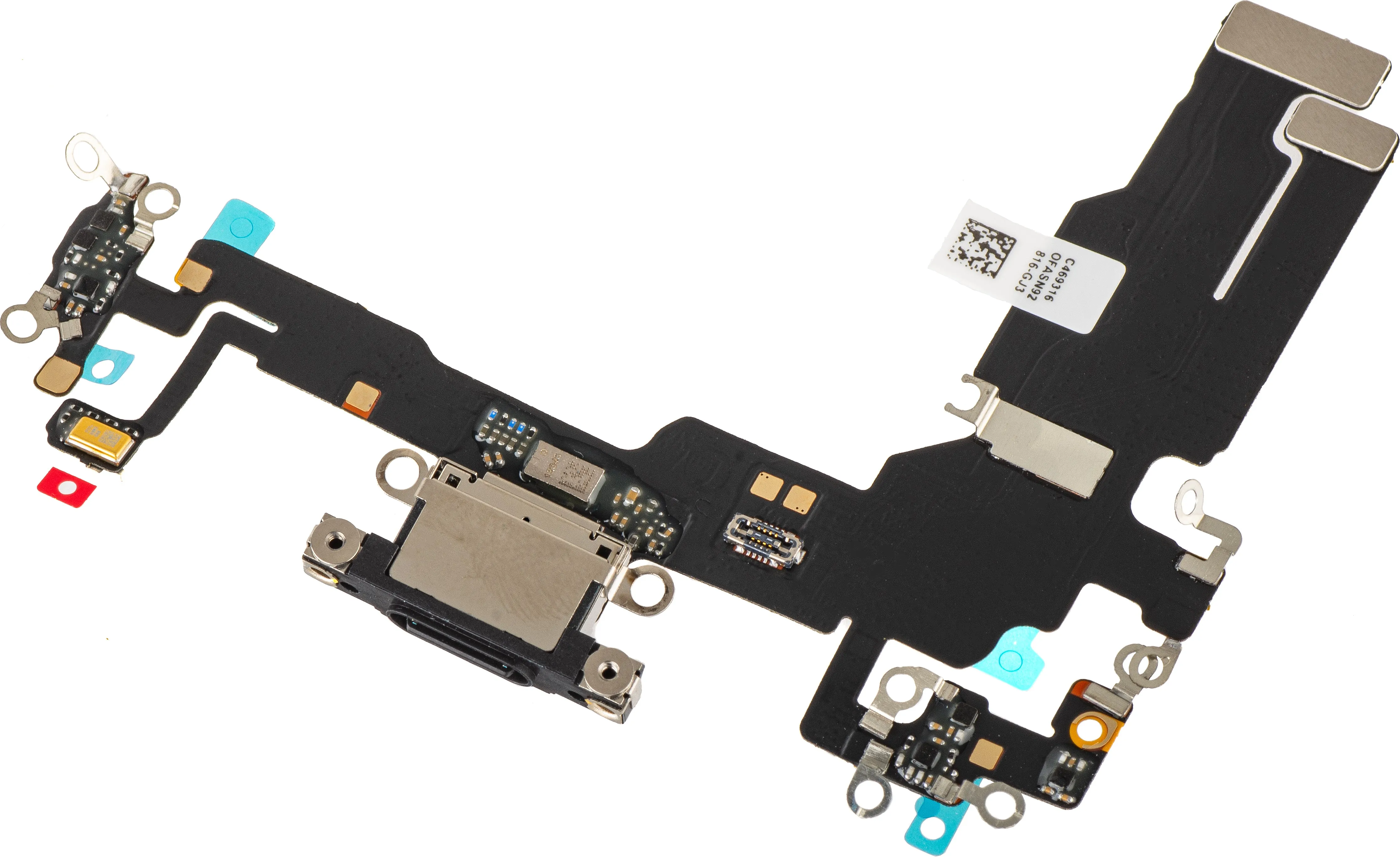 Nastro con Connettore di Ricarica - Microfono Apple iPhone 15, Nero - immagine 1