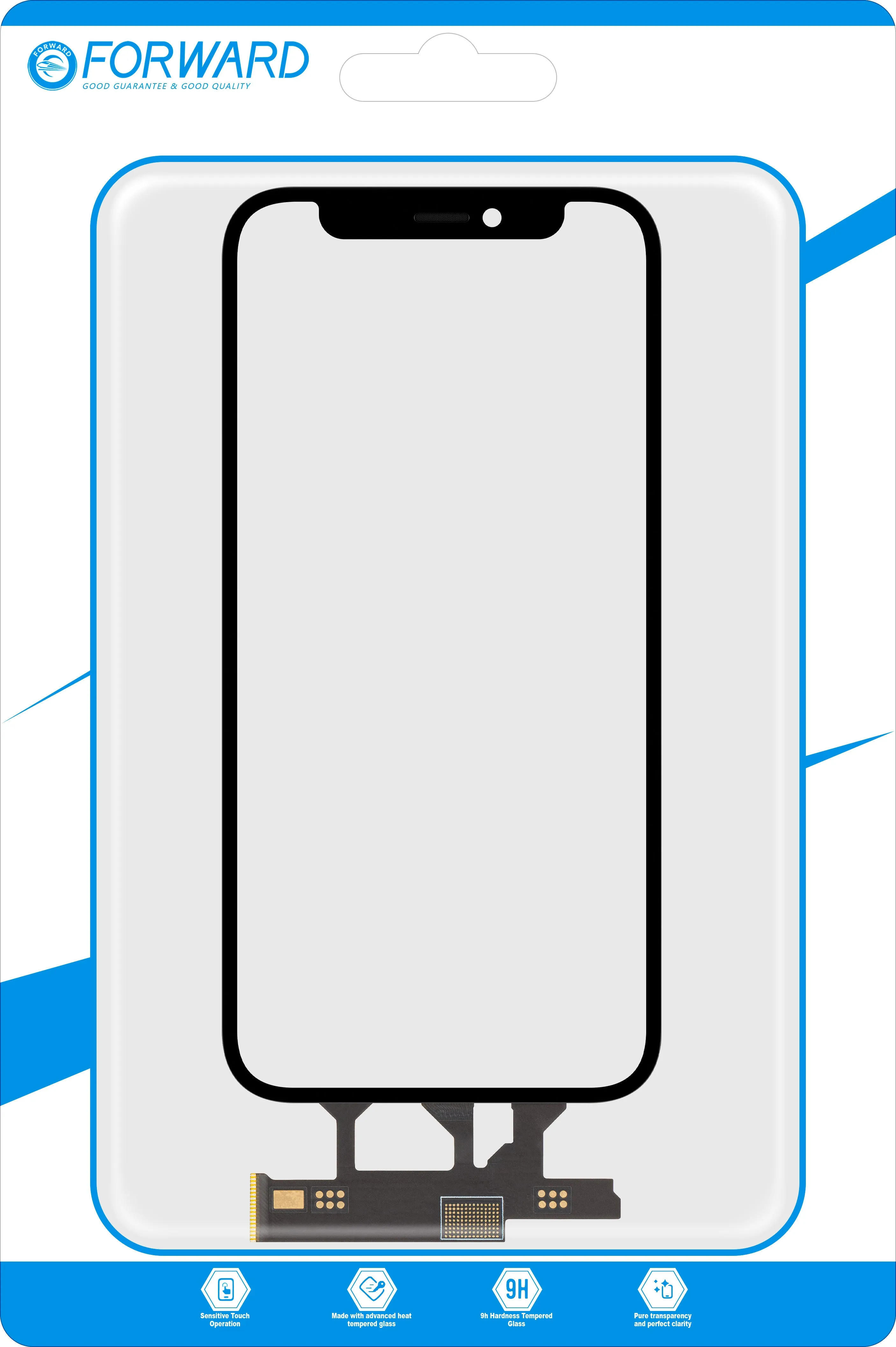 Touchscreen Forward Guard OCA per Apple iPhone 12 mini, Nero - immagine 1