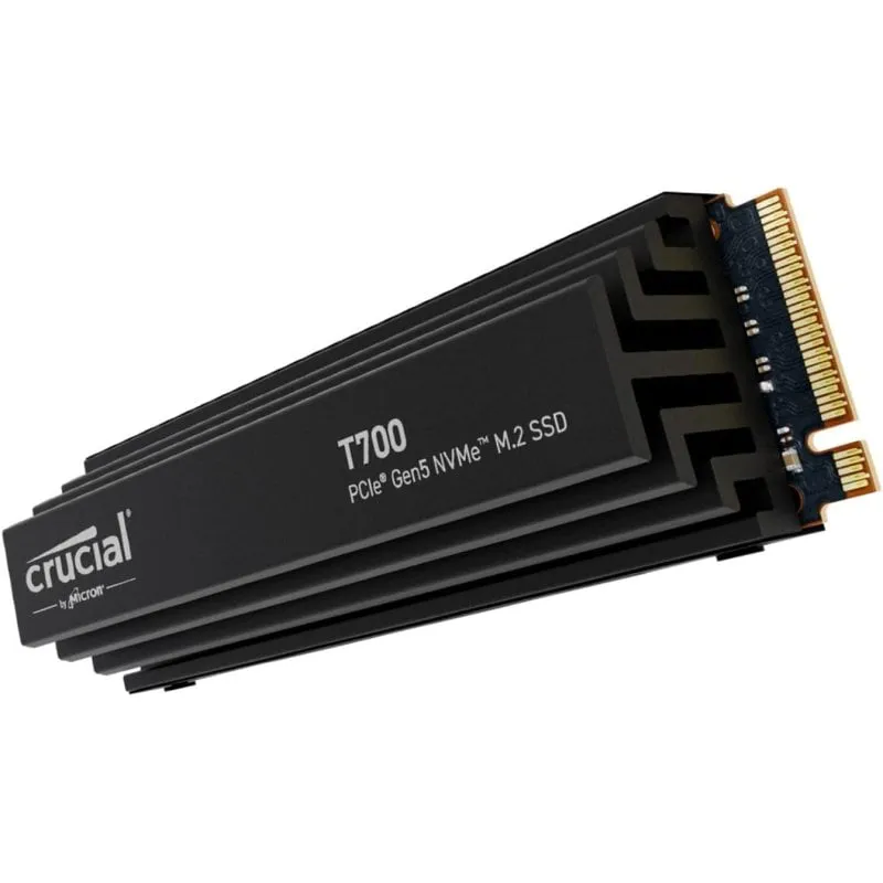 SSD Crucial T700 PCIe Gen5 NVMe M.2 da 1 TB con dissipatore di calore - immagine 1