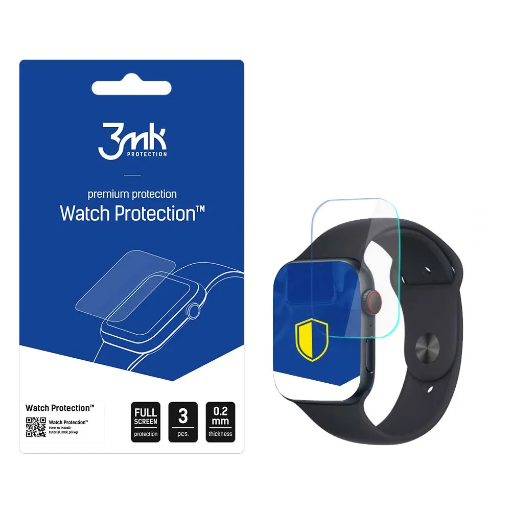 Pellicola Protettiva 3MK Arc per Apple Watch SE 40mm Series, Set 3 pezzi, Plastica - immagine 1