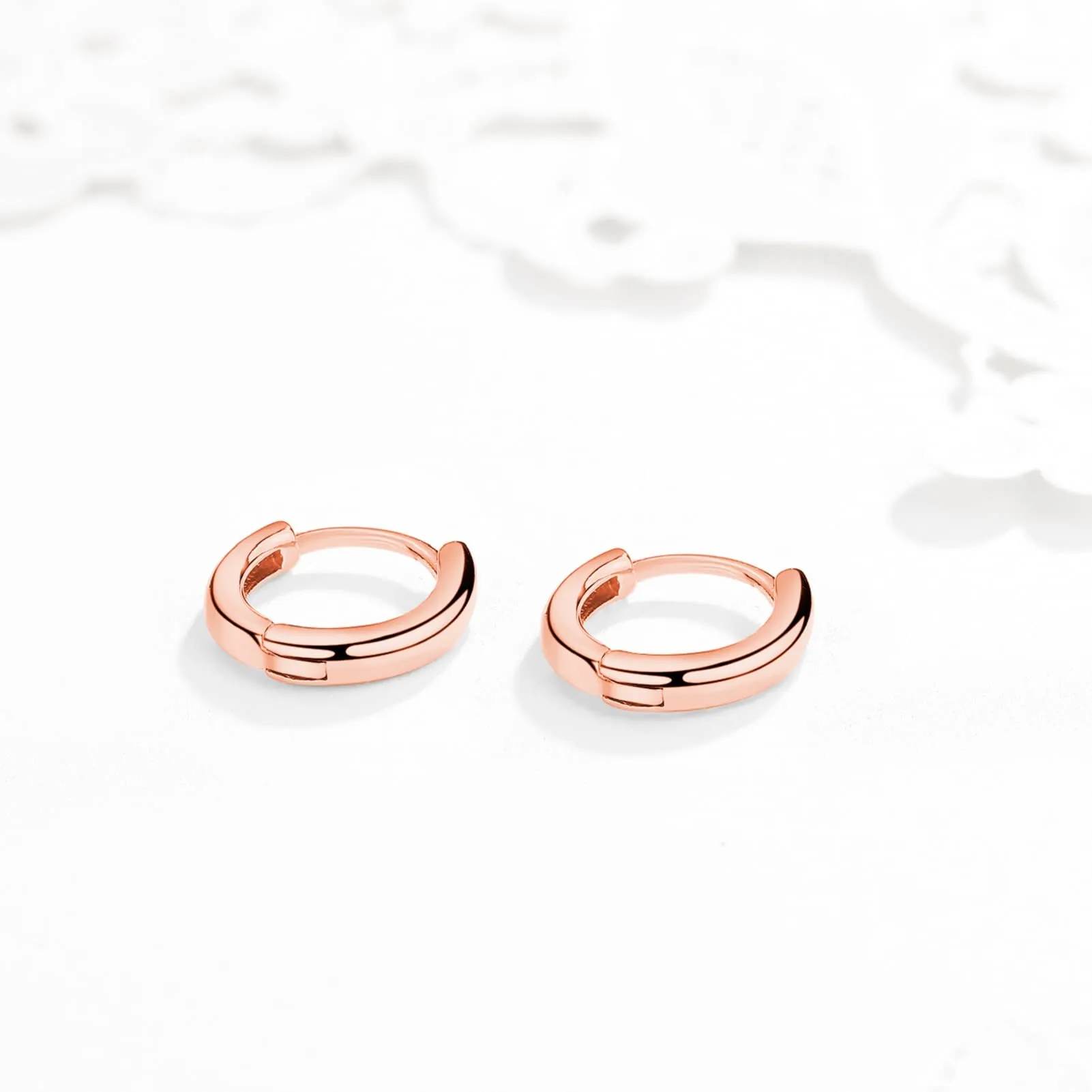 3 Paia Orecchini Cerchio Argento 925 per Donna, Set Piccoli Oro Rosa e Oro, per Uomo, Donne, Ragazze - Labbro, Trago, Cartilagine 8mm 10mm 12mm - immagine 5