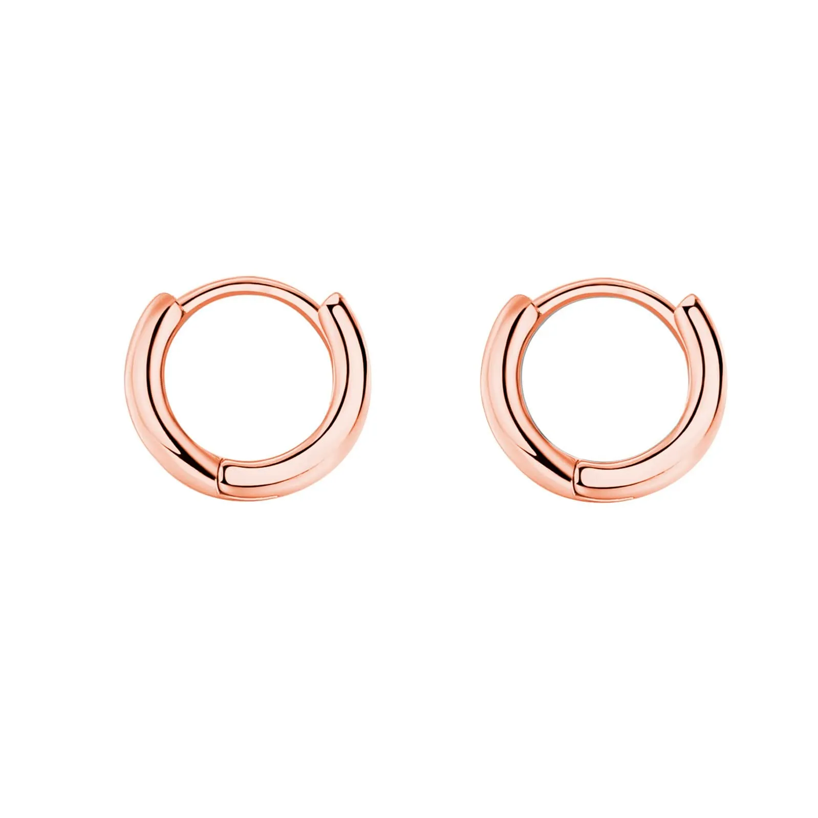3 Paia Orecchini Cerchio Argento 925 per Donna, Set Piccoli Oro Rosa e Oro, per Uomo, Donne, Ragazze - Labbro, Trago, Cartilagine 8mm 10mm 12mm - immagine 6