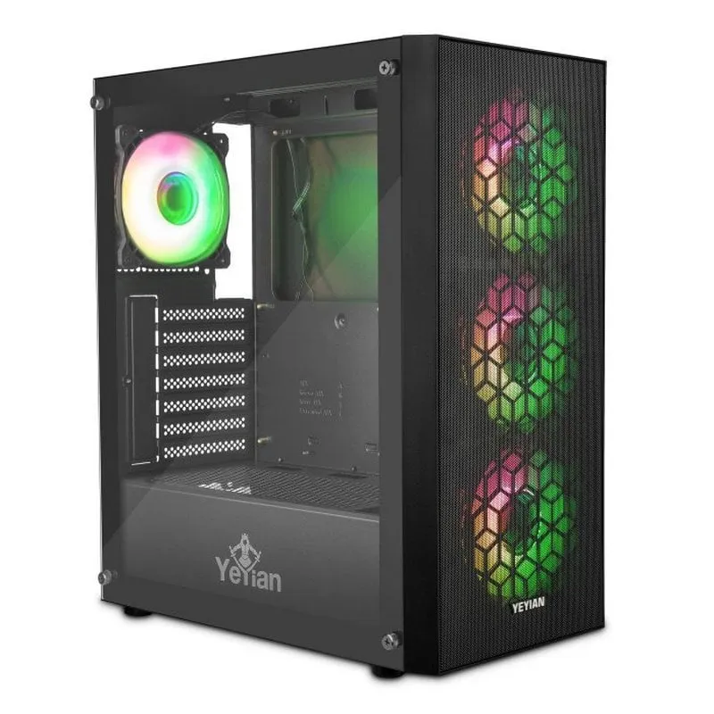 Yeyian Lancer ARGB Vetro temperato USB 3.0 Nero - immagine 1