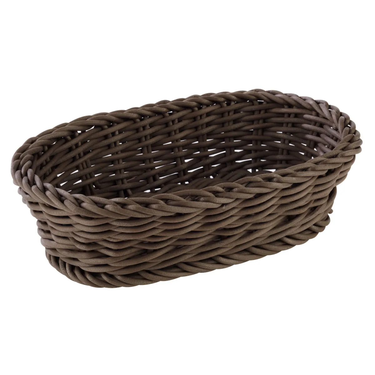 APS Cestino; 19x12x6 cm (LxLxH); marrone scuro; ovale - immagine 1