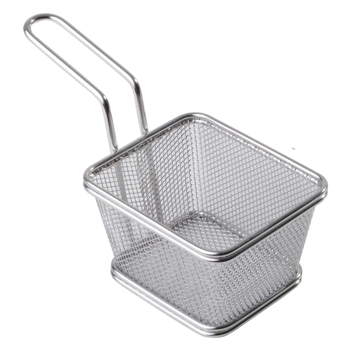 APS Cestino per fritti; 10x8.5x6.5 cm (LxLxH); argento; rettangolare - immagine 1
