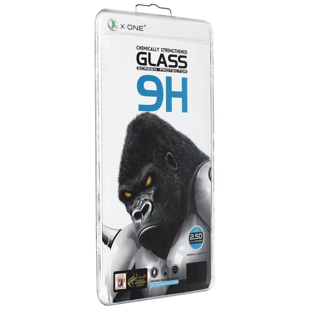 Pellicola protettiva per schermo X-One per Samsung Galaxy S23 Ultra S918, vetro temperato, Full Glue, 3D, compatibile con custodia, nera - immagine 1