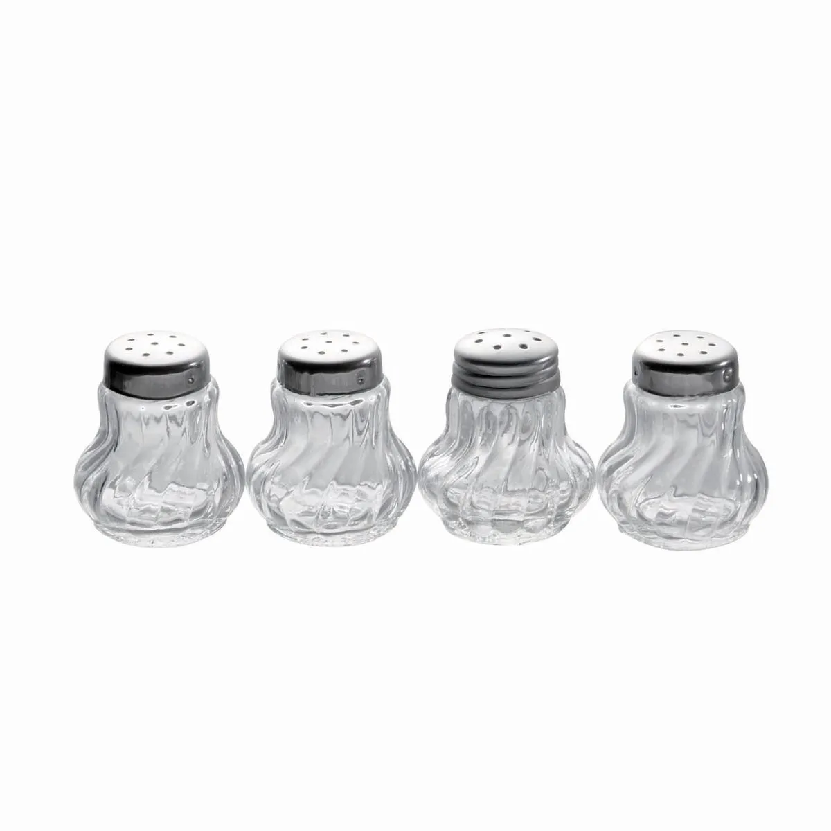 4x APS Mini spargitore; 3.5x4 cm (ØxH); argento/trasparente; 4 pz. / Pacco - immagine 1