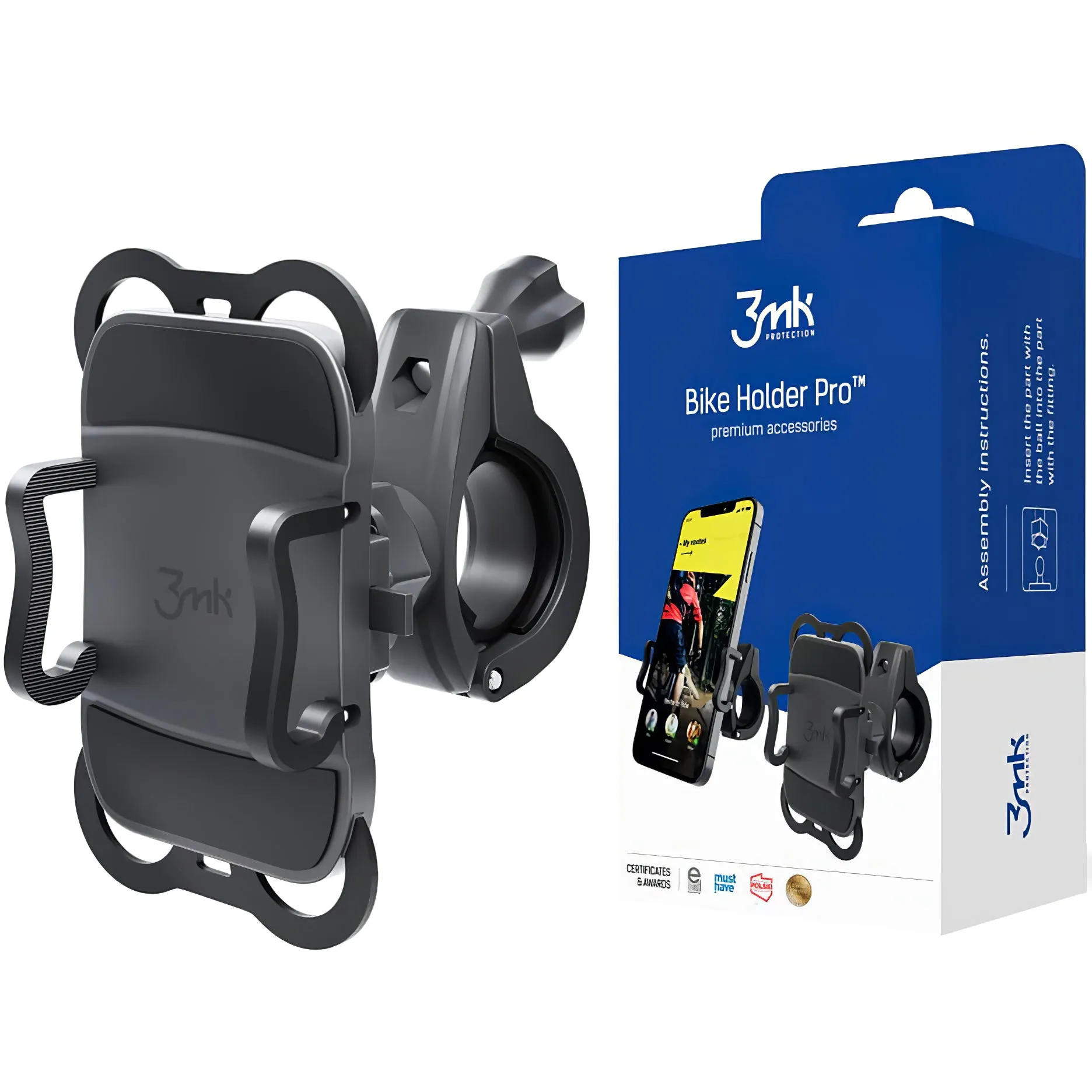 Supporto Bicicletta 3MK Holder Pro, Universale, Nero - immagine 1