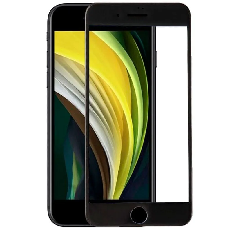 Fantastica protezione per schermo in vetro temperato nero FULL 3D per iPhone SE (2020) / SE (2022) - immagine 1