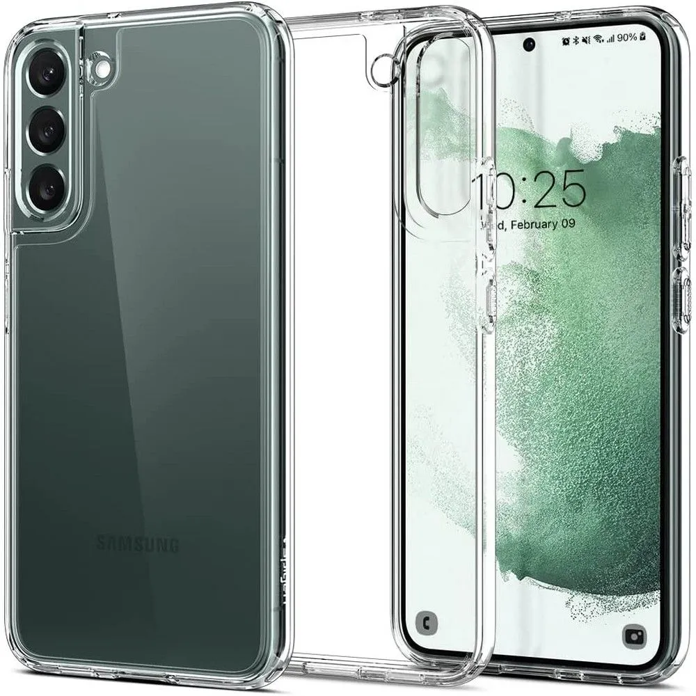 Custodia per Samsung Galaxy S22 5G S901, Spigen, Ultra Hybrid, Trasparente ACS03988 - immagine 1
