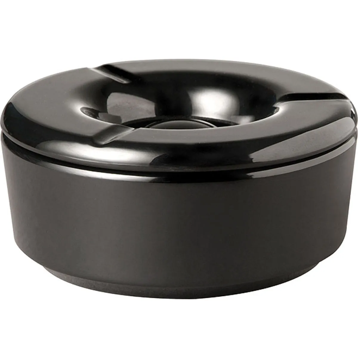 APS Posacenere antivento CASUAL; 11.5x5 cm (ØxH); nero - immagine 1