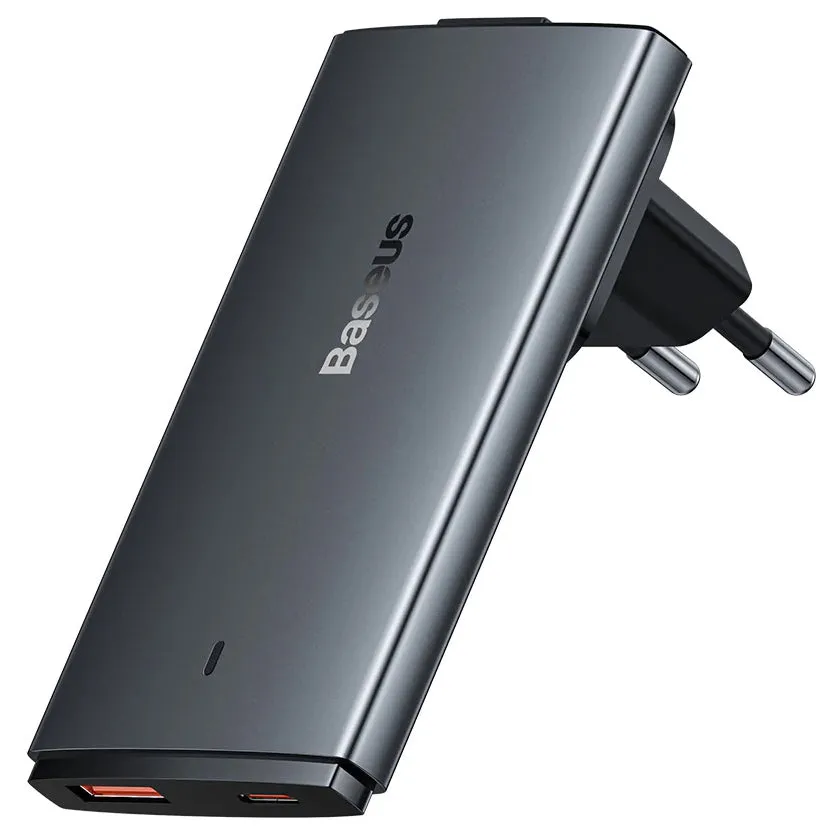 Caricabatterie Rete con Cavo USB-C Baseus GaN5 Pro Ultra Slim, 65W, 3.25A, 1 x USB-C, Grigio CCGP150113 - immagine 1