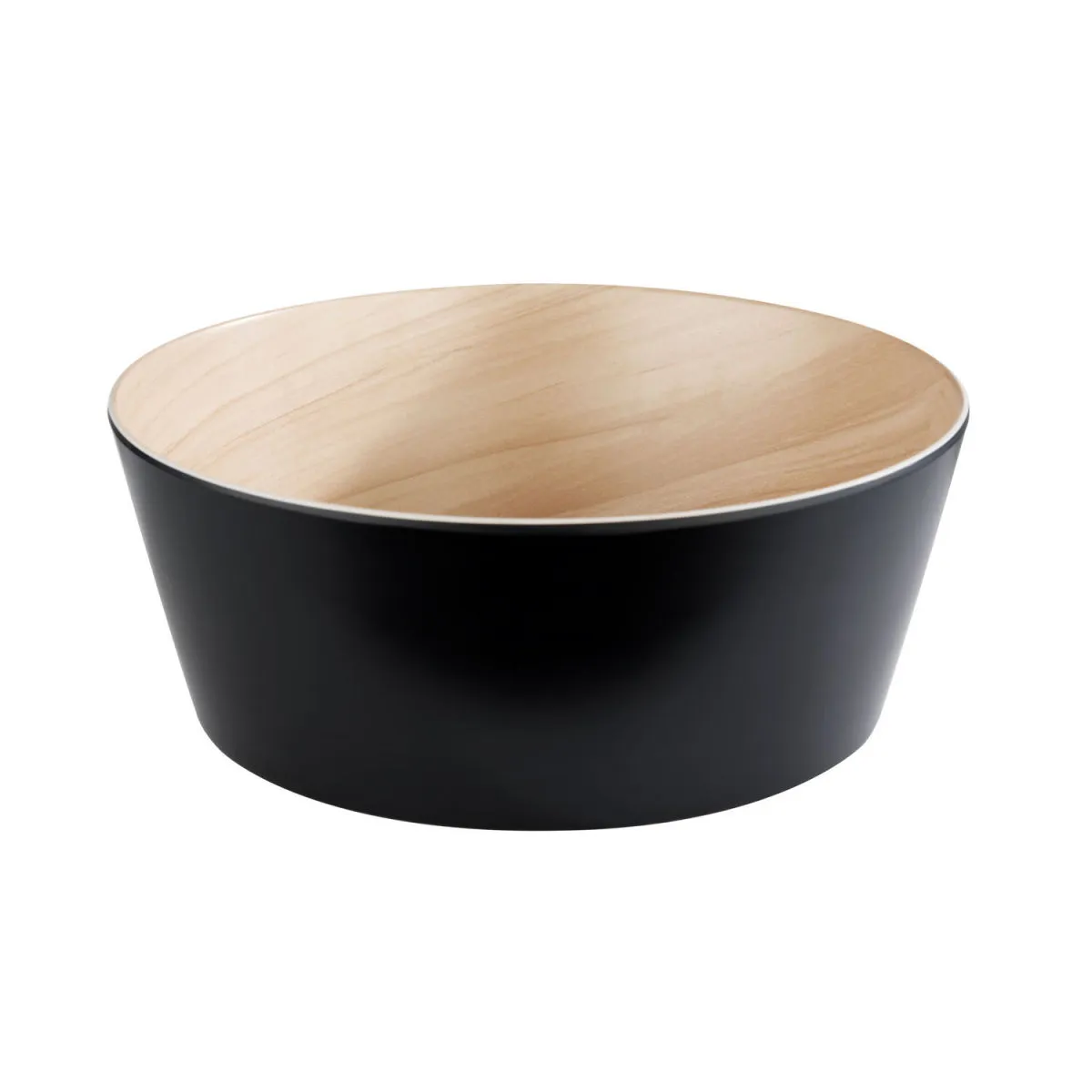 APS Ciotola; 3400 ml, 26.5x10.5 cm (ØxH); beige/nero; conica; Mix di materiali - immagine 1