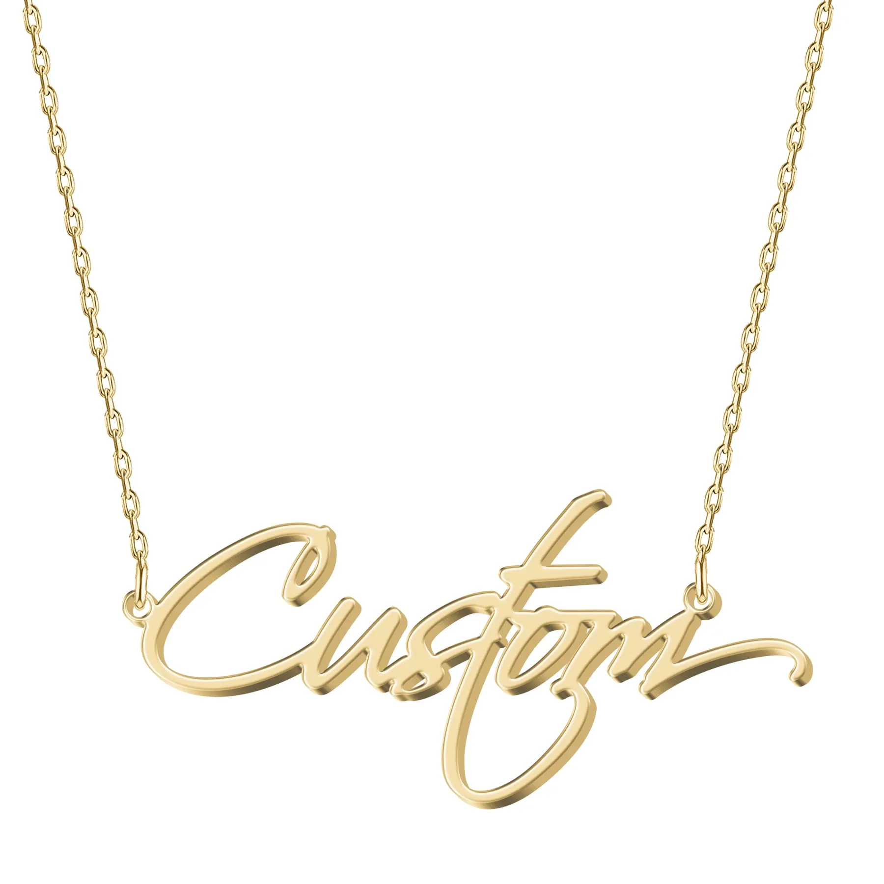 UMAGICBOX Collana in Argento Personalizzata con Nome - Pendente in Argento Sterling/Acciaio Inossidabile Inciso su Misura per Donne, Regalo per Compleanni, Anniversari, Lauree e San Valentino - immagine 1
