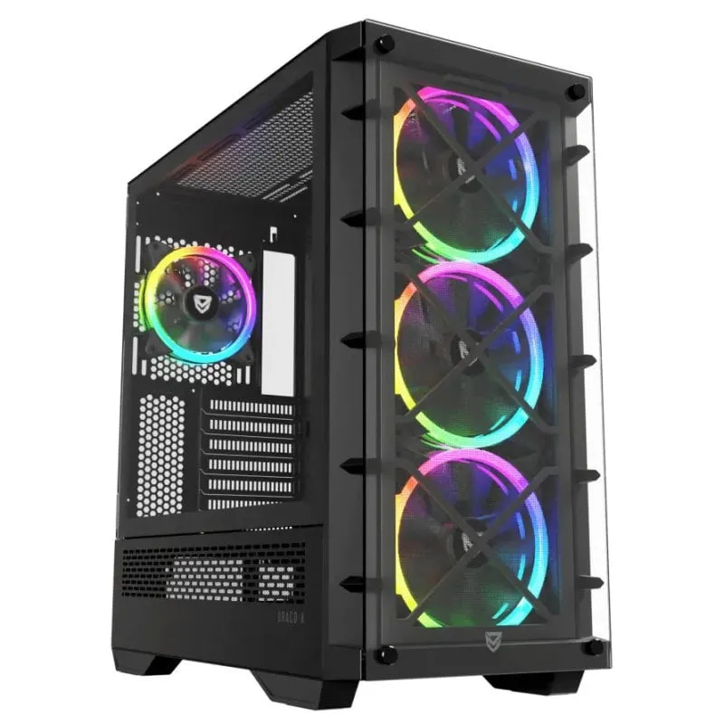 Nfortec DRACO X Vetro temperato nero USB 3.2 Nero - immagine 1