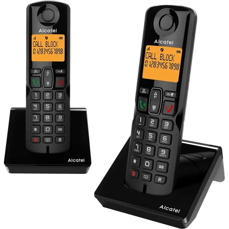 Telefoni cordless Alcatel S280 Duo neri - immagine 1