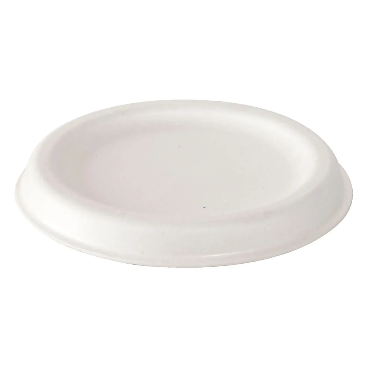 150x DUNI Coperchio in canna da zucchero Eco III; 7x8 cm (ØxH); bianco; rotonda; 150 pz. / Pacco - immagine 1