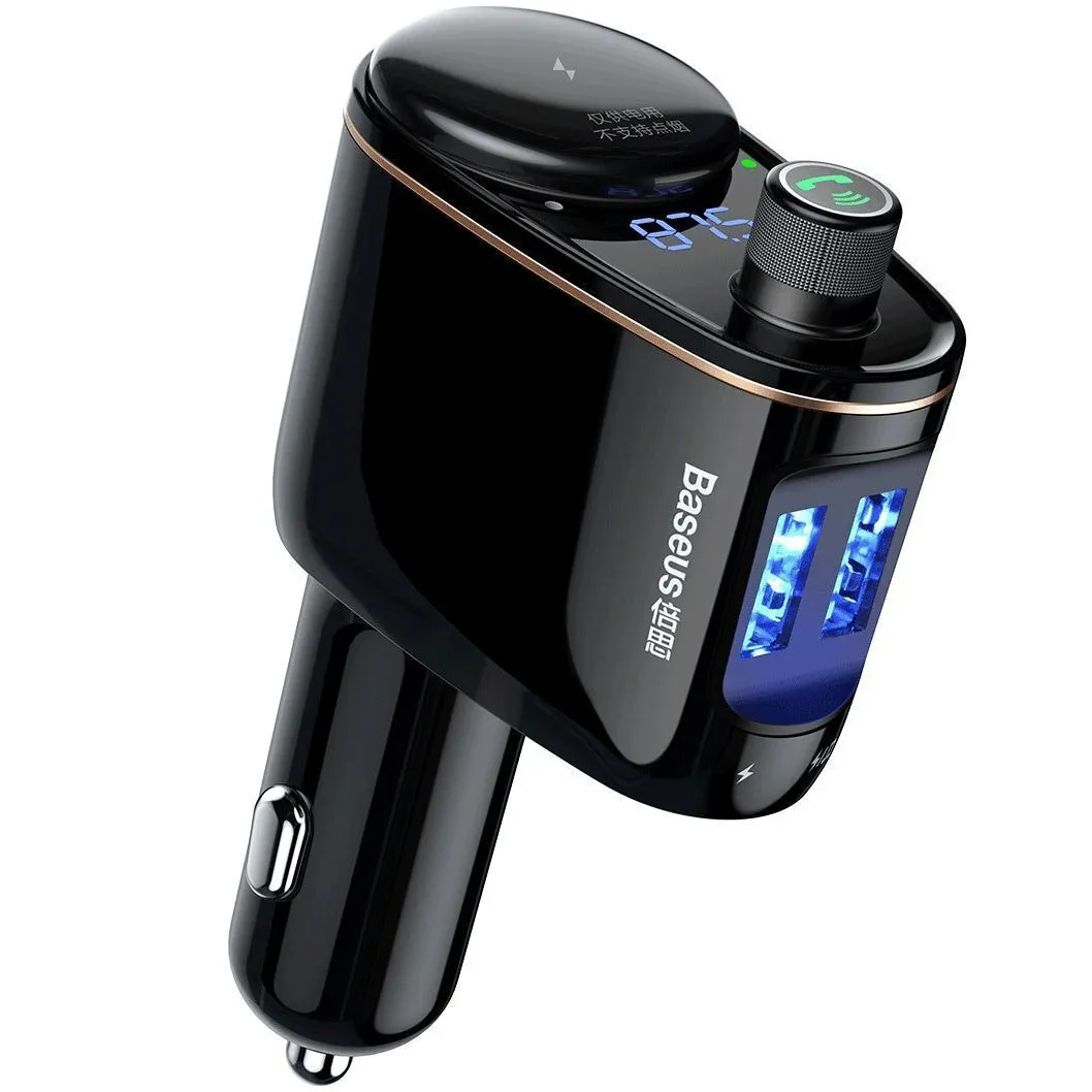 Baseus S-06 Modulatore FM Bluetooth, 2 x USB-A CCHC000001 - immagine 1