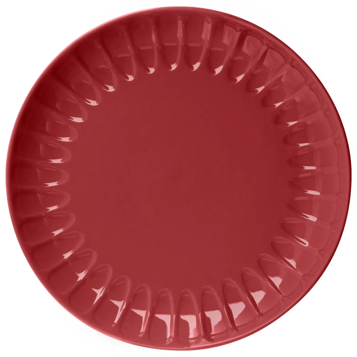 6x VEGA Piatto Bel Colore piano; 21.5 cm (Ø); rosso; rotonda; 6 pz. / Pacco - immagine 1